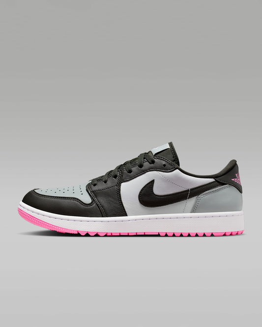 Air Jordan 1 Low G Golf Black Grey and Hyper Pink Sneakers