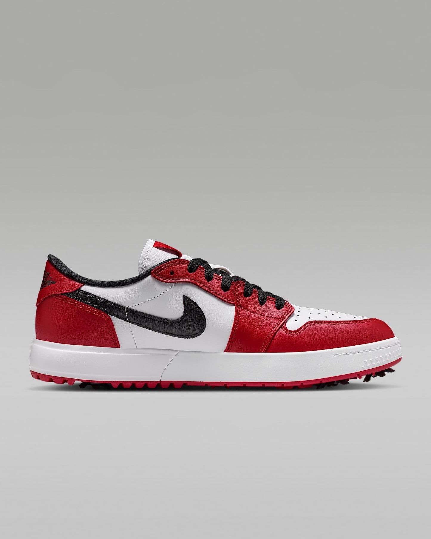 Air Jordan 1 Low Golf White Varsity Red and Black Sneakers
