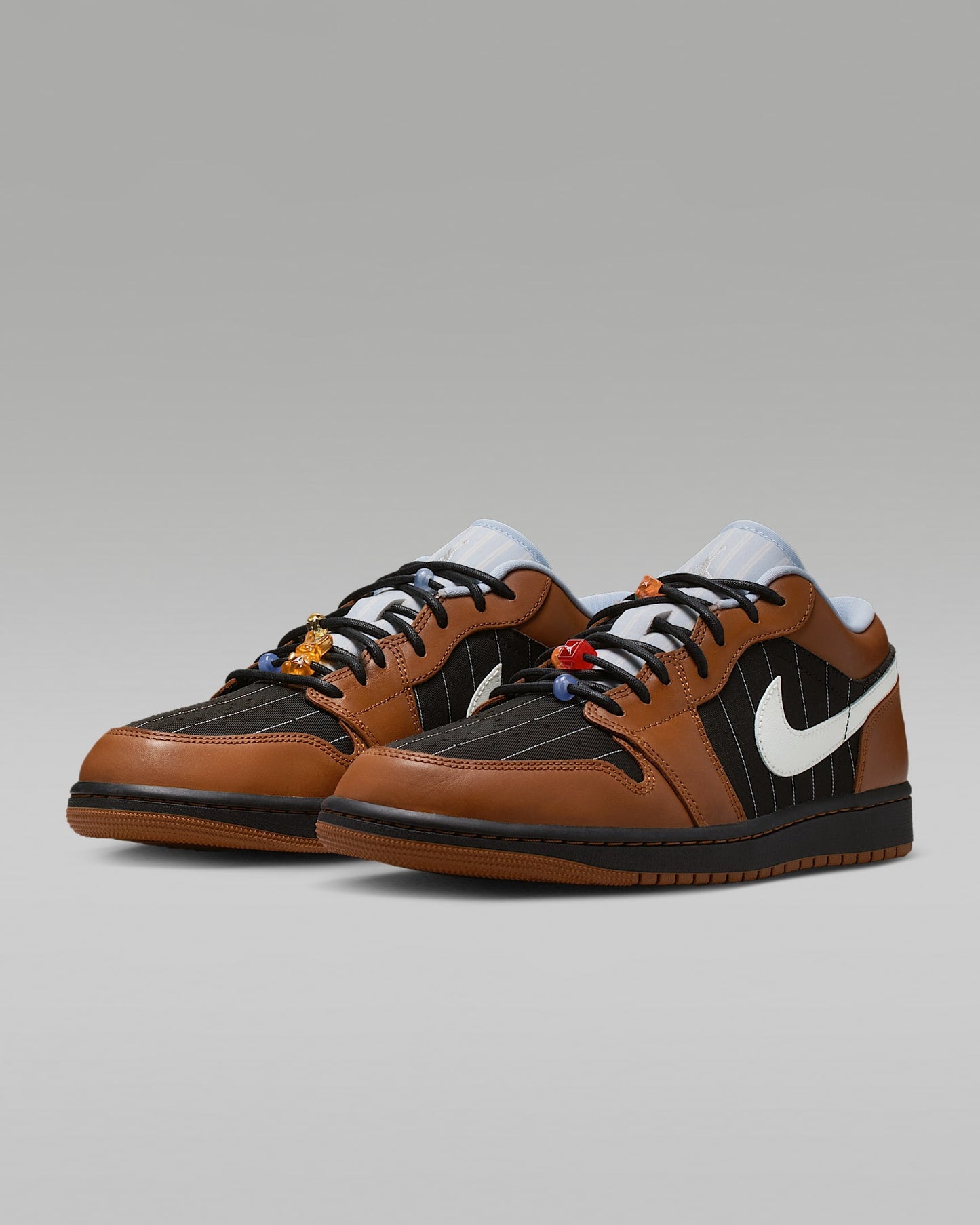 Air Jordan 1 Low SE Dark Russet Black and White Sneakers