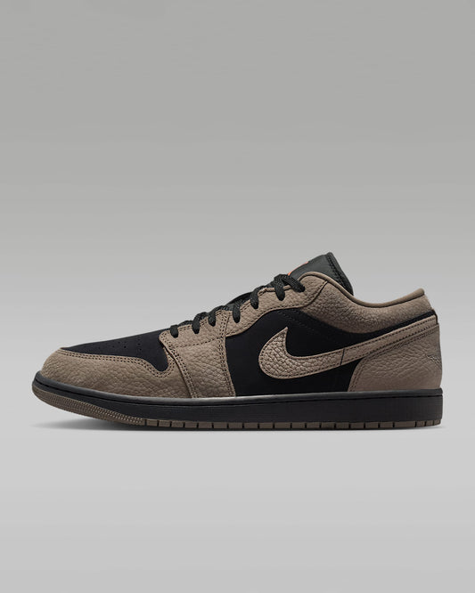 Air Jordan 1 Low OG Black Taupe Suede Leather Sneakers