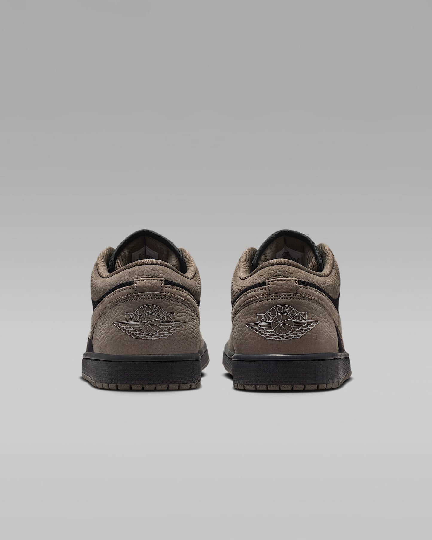 Air Jordan 1 Low OG Black Taupe Suede Leather Sneakers