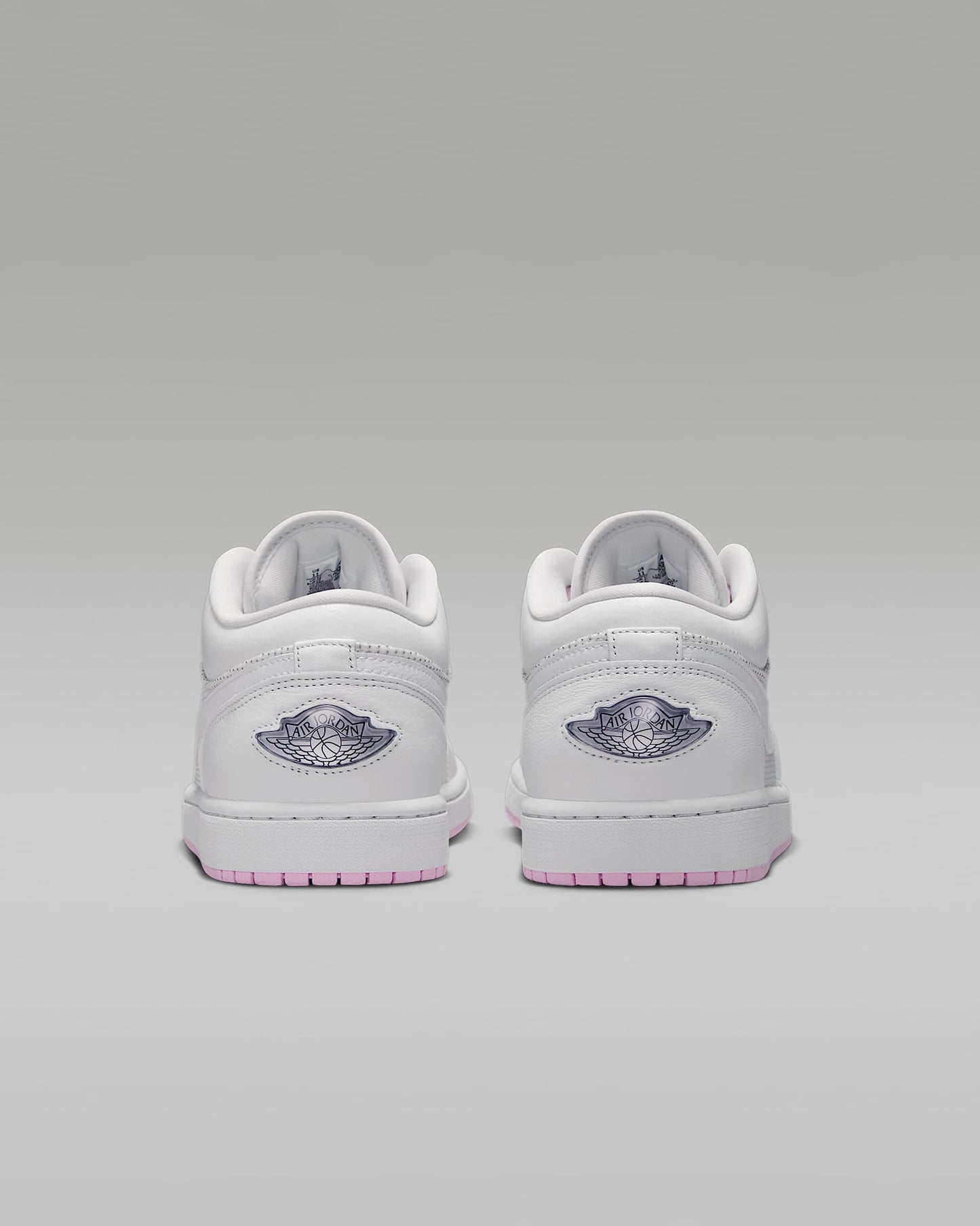 Air Jordan 1 Low White Pink Mixed-Material Sneakers