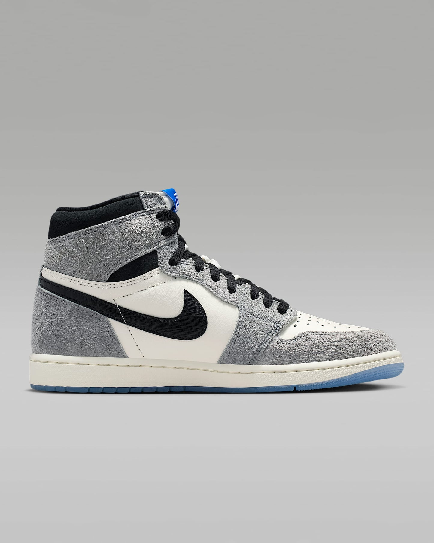 Air Jordan 1 High OG Sail Black and Light Smoke Grey Sneakers