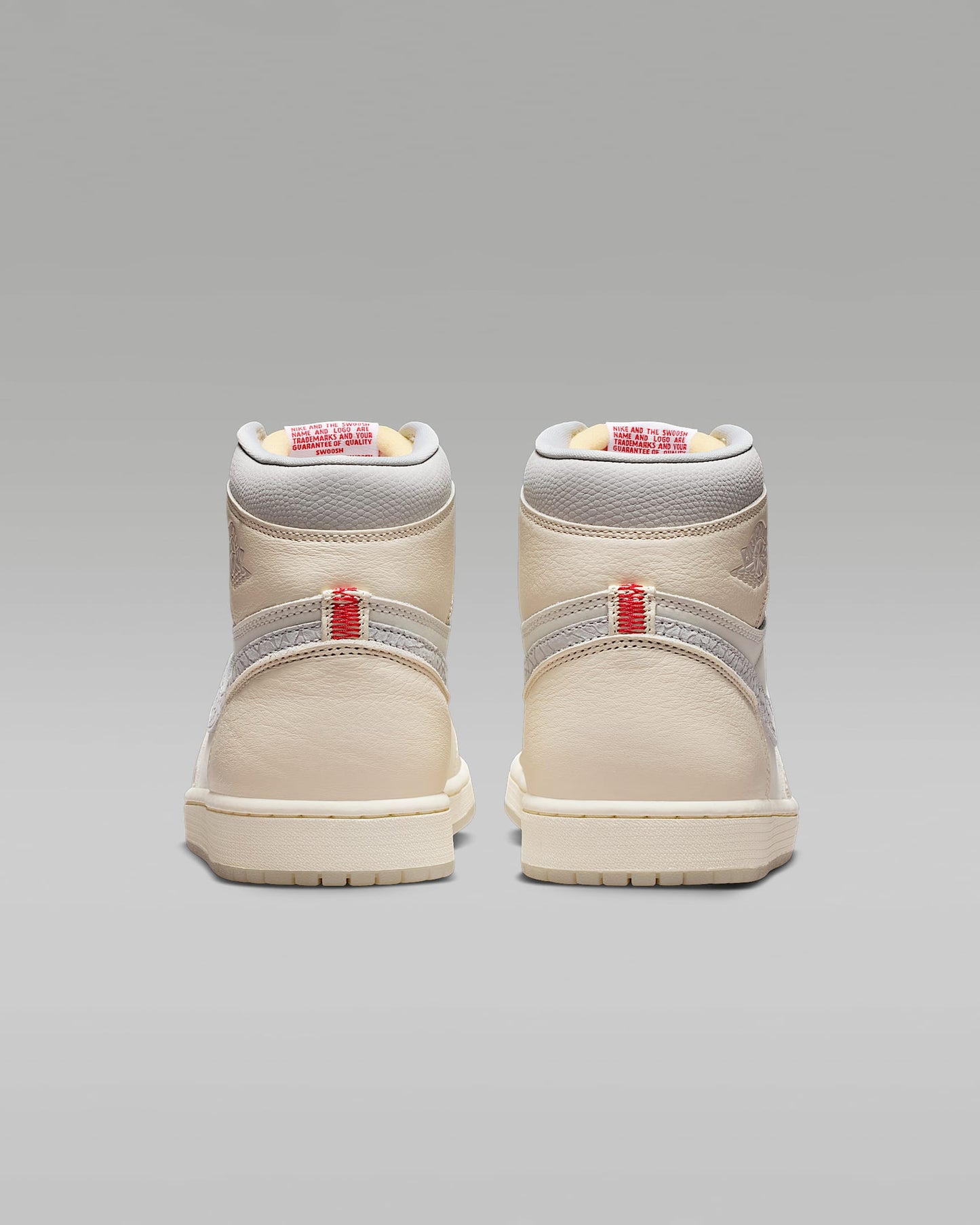 Air Jordan 1 High OG Sail and Light Silver Sneakers