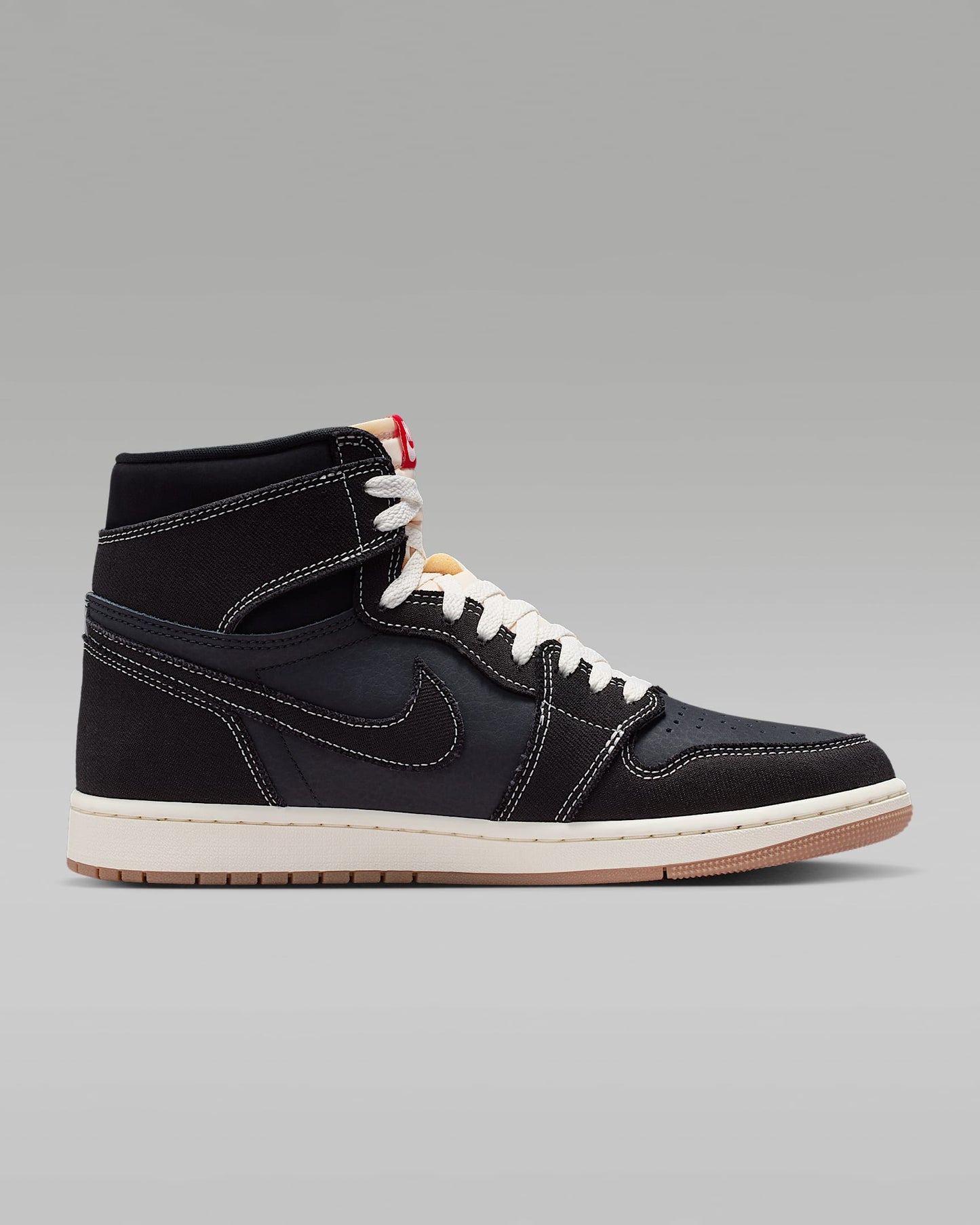 Air Jordan 1 High OG Black Sail and Gym Red Sneakers
