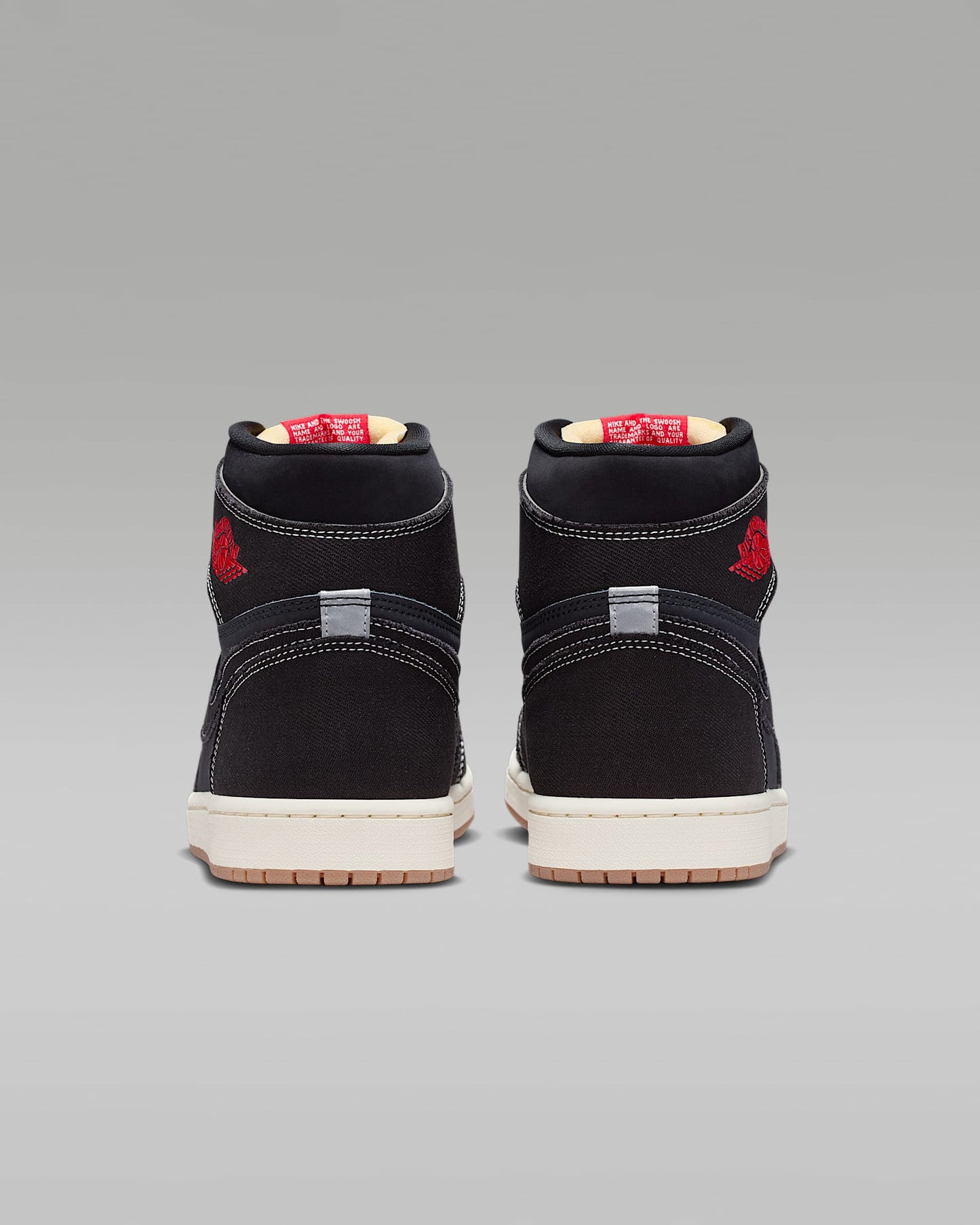 Air Jordan 1 High OG Black Sail and Gym Red Sneakers