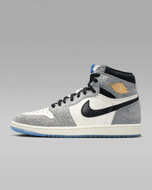 Air Jordan 1 High OG Sail Black and Light Smoke Grey Sneakers