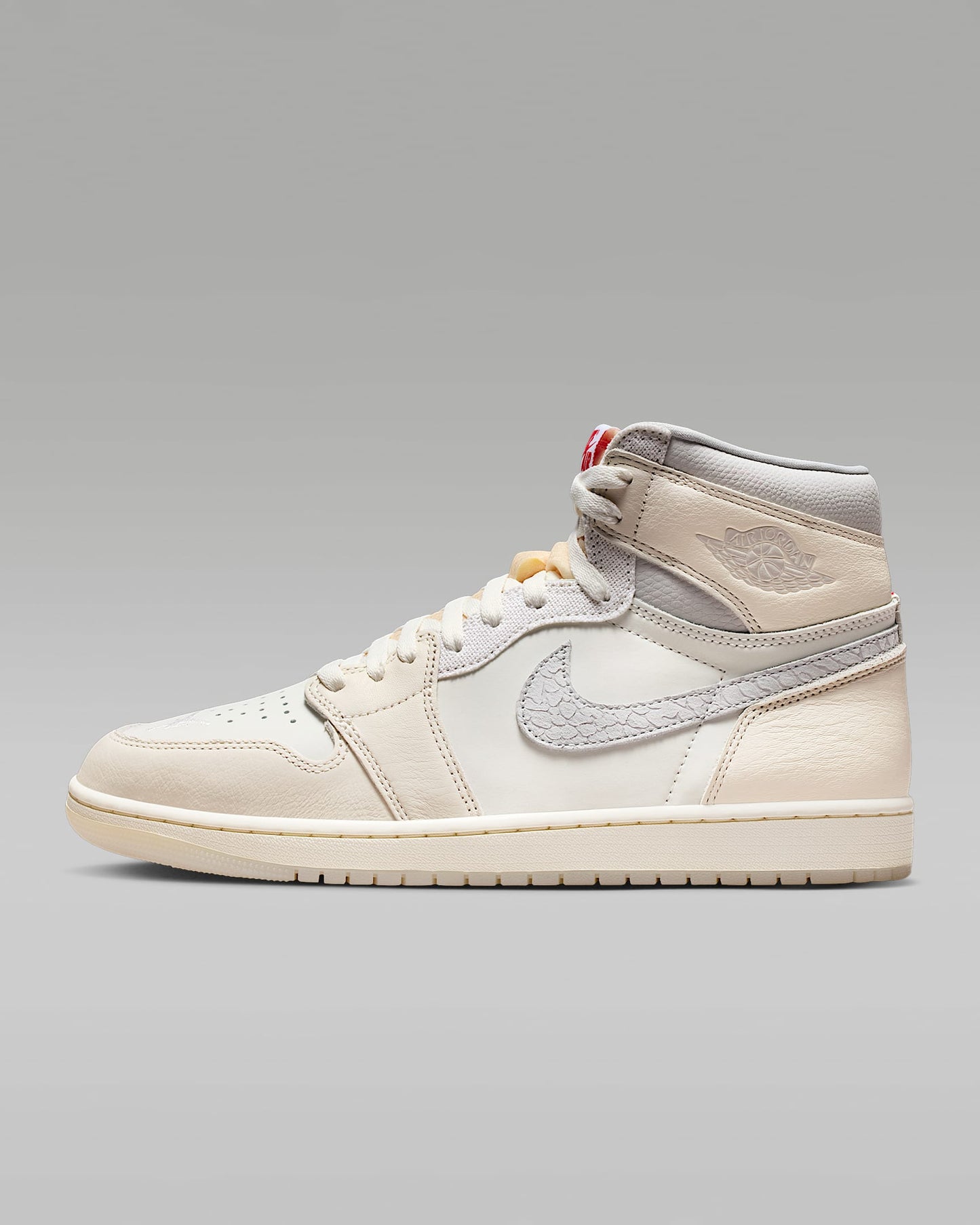 Air Jordan 1 High OG Sail and Light Silver Sneakers