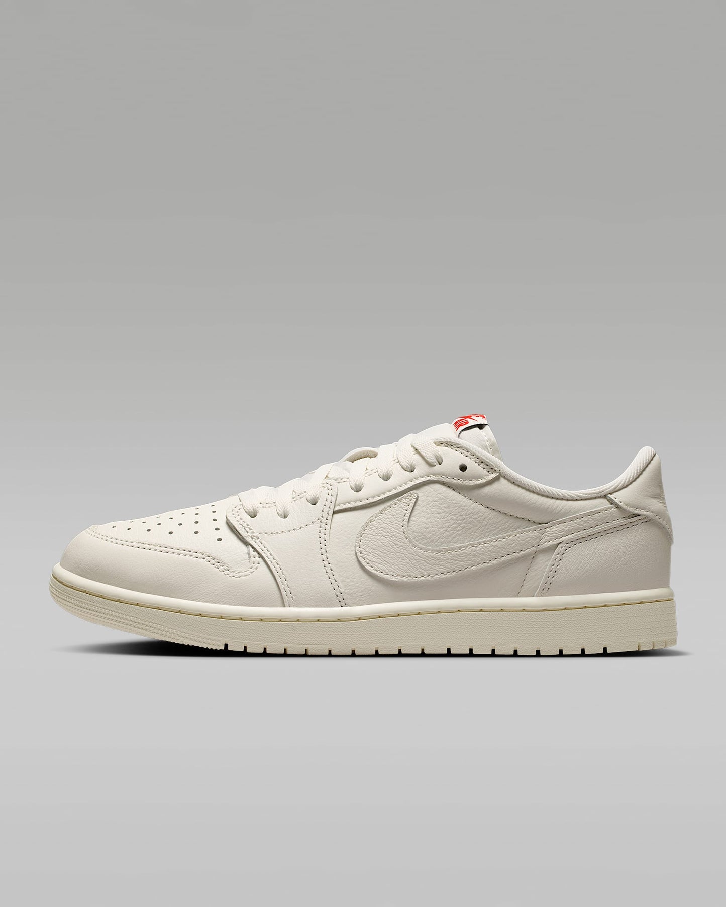 Air Jordan 1 Low OG Off-White Cream Leather Sneakers