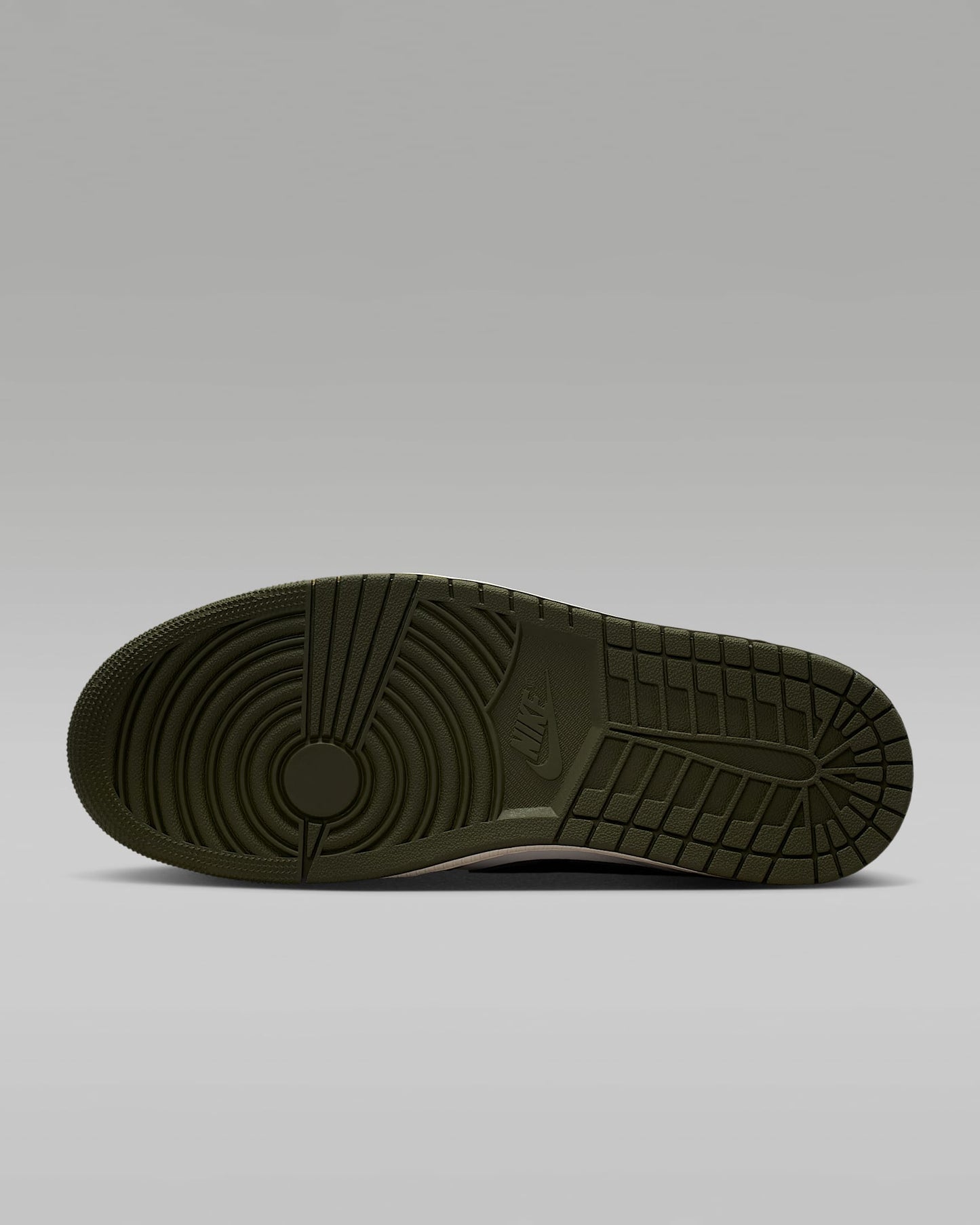 Air Jordan 1 Low OG Sail Black and Medium Olive Sneakers