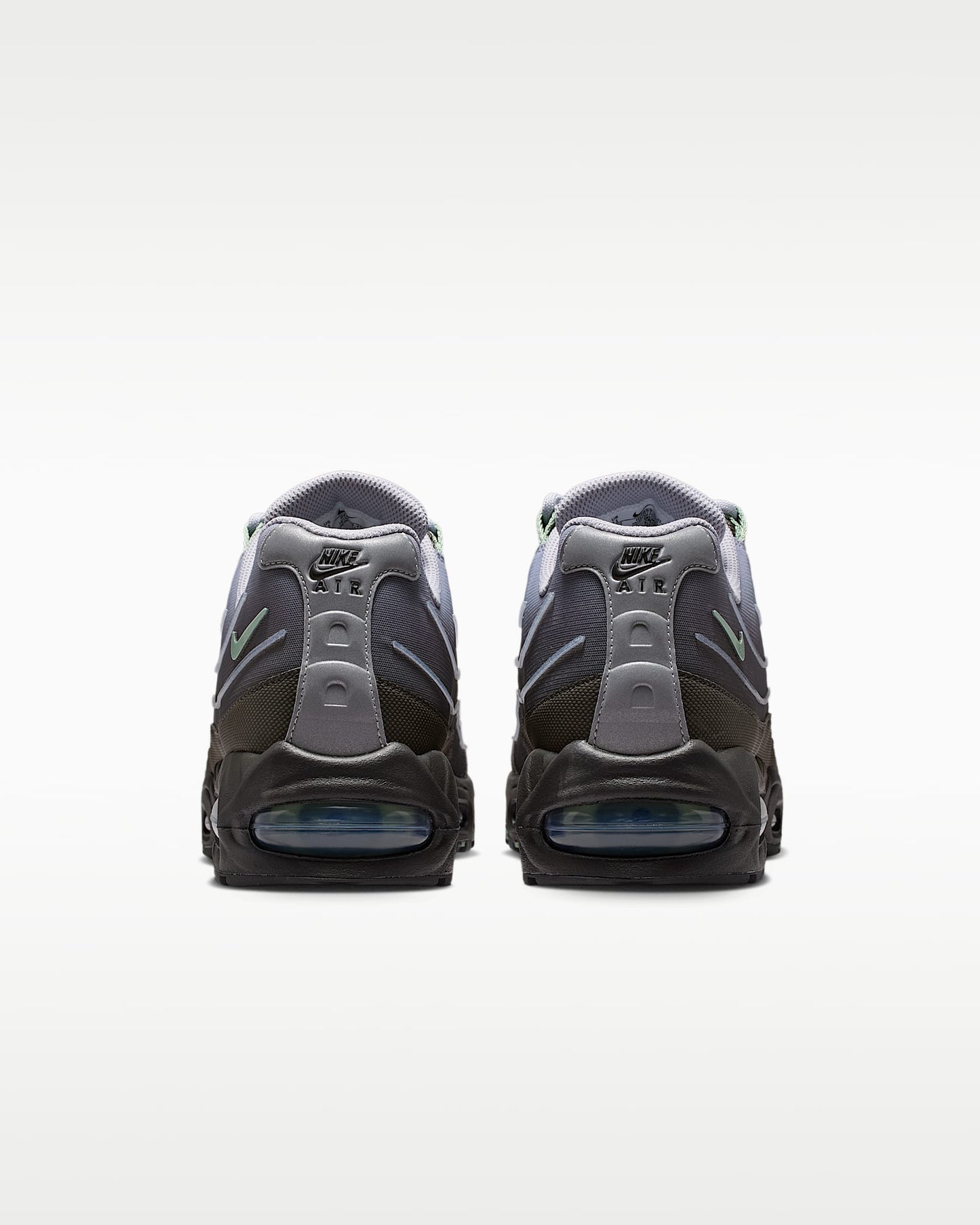 Nike Air Max 95 – Purple / Grey / Green Mesh Athletic Sneakers