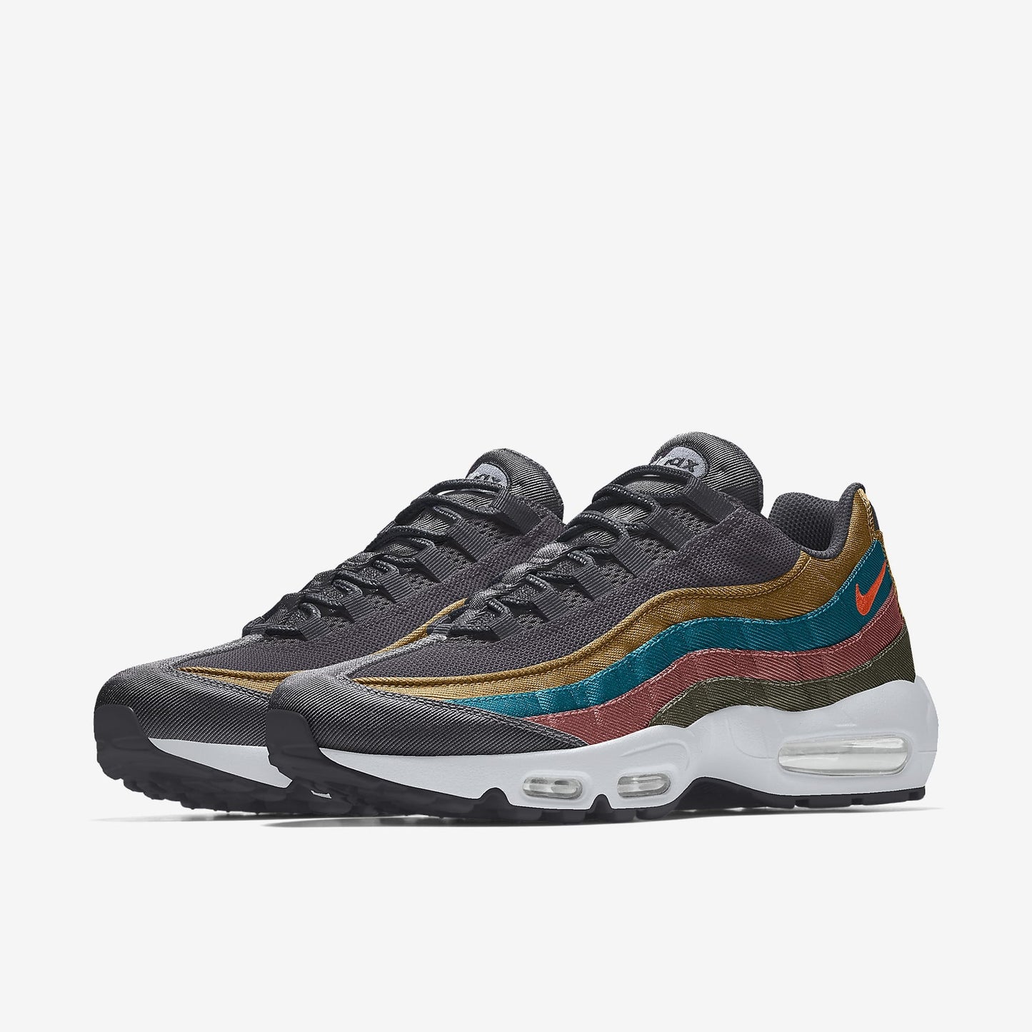 Nike Air Max 95 – Multi-Color Mesh Athletic Sneakers