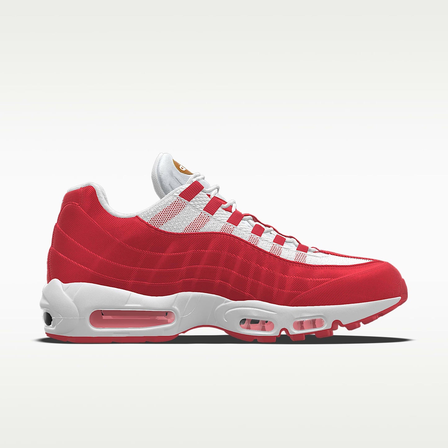 Nike Air Max 95 – White / Red Mesh Athletic Sneakers