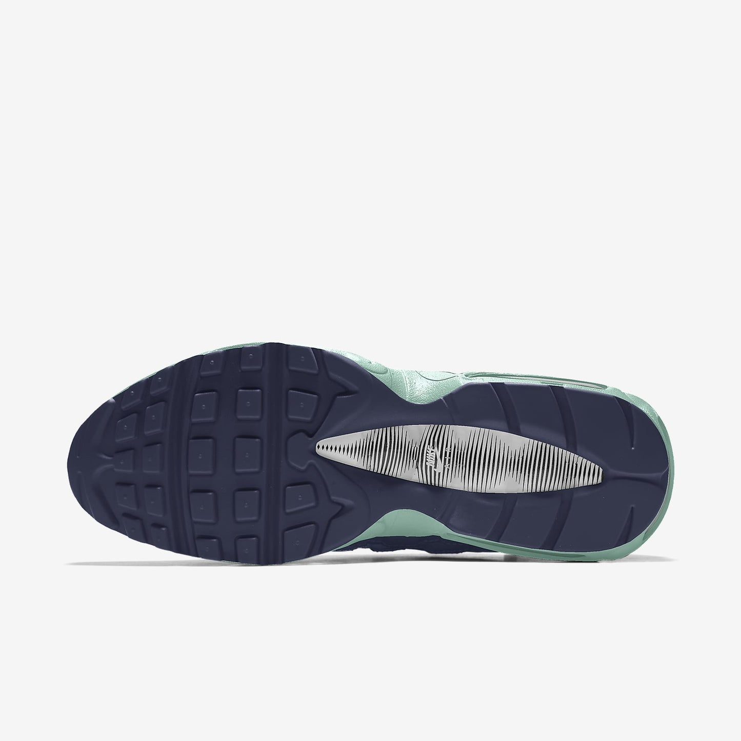 Nike Air Max 95 – Navy / Teal / Green Mesh Athletic Sneakers