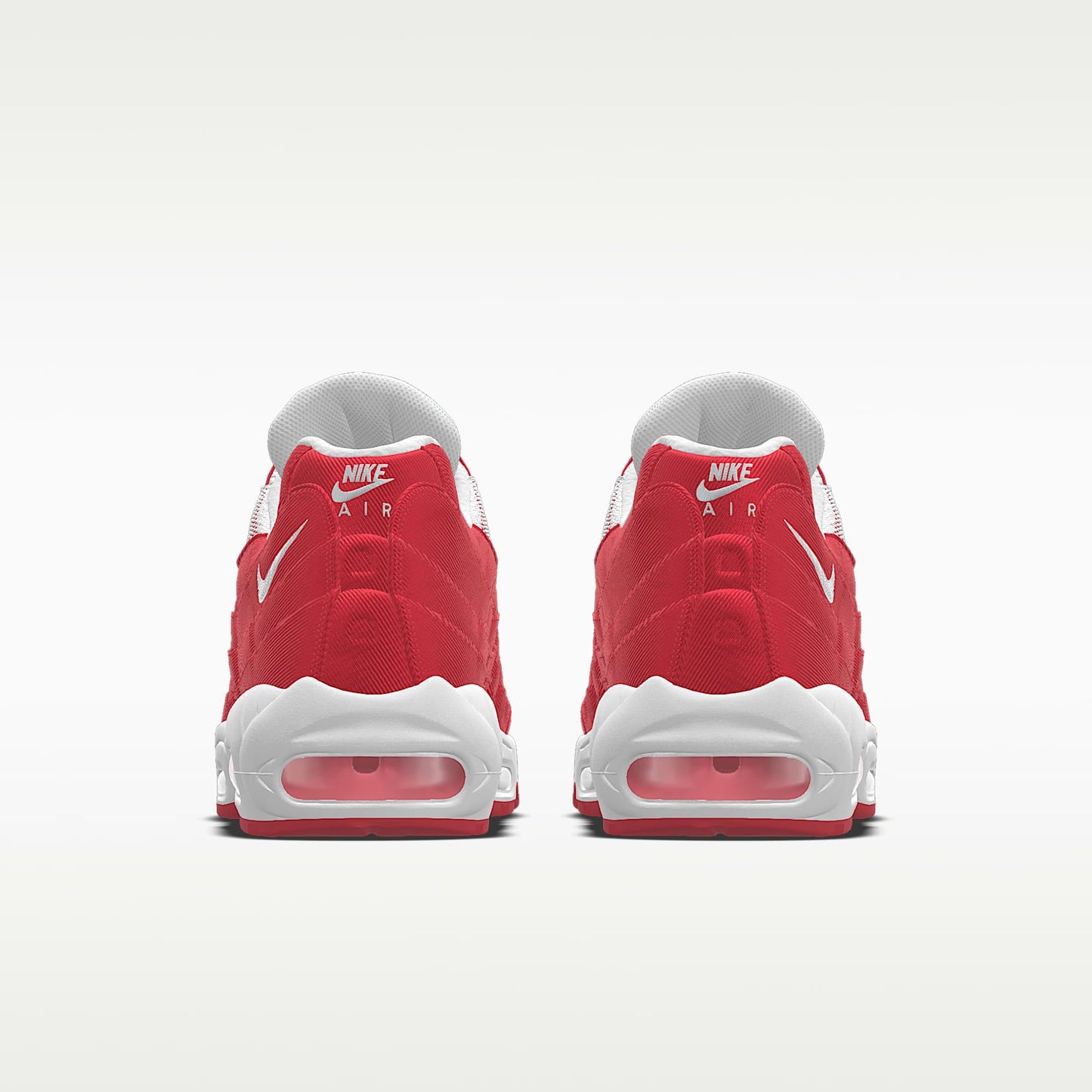 Nike Air Max 95 – White / Red Mesh Athletic Sneakers