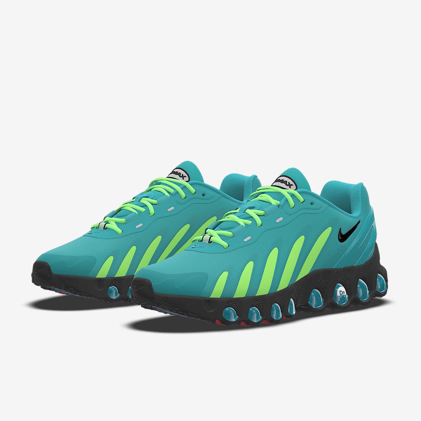 Nike Air Max DN By You – Teal/Lime Green/Black Custom Sneaker