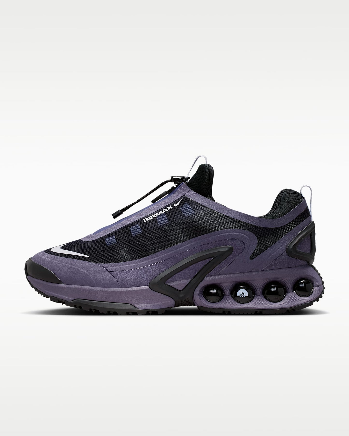 Nike Air Max DN Roam – Purple / Black Mesh Athletic Sneakers