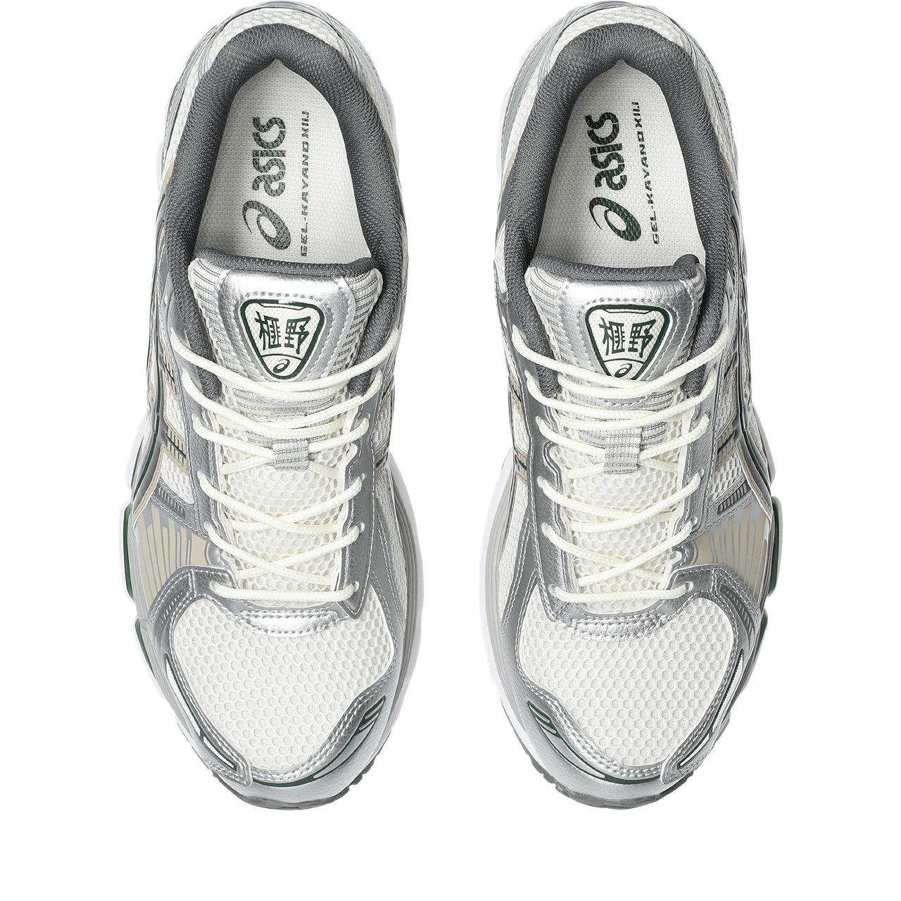 Asics Gel-Nimbus White / Metallic Silver / Dark Green / Beige