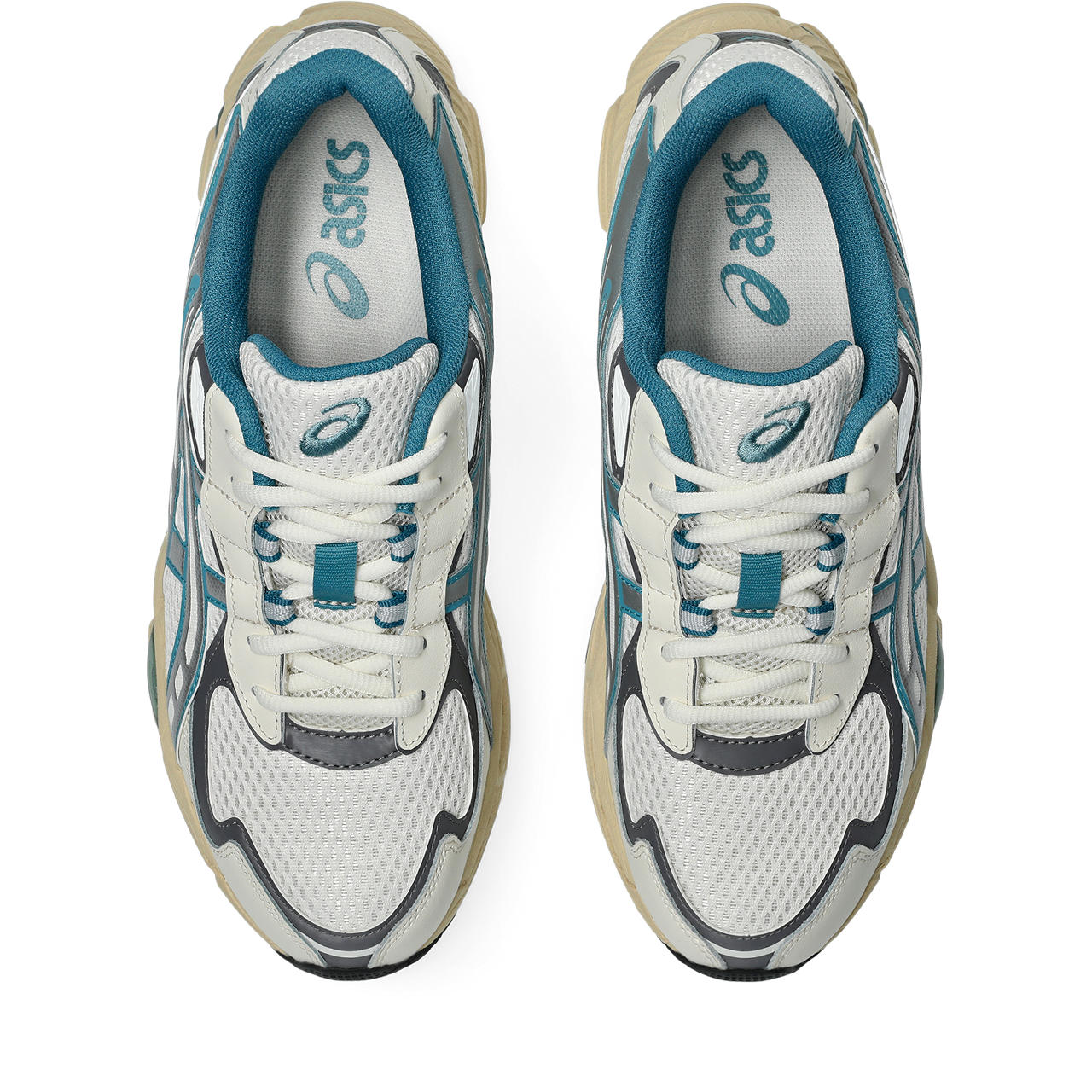Asics Gel-Kayano 14 – Cream/Teal Blue/Silver Sneaker