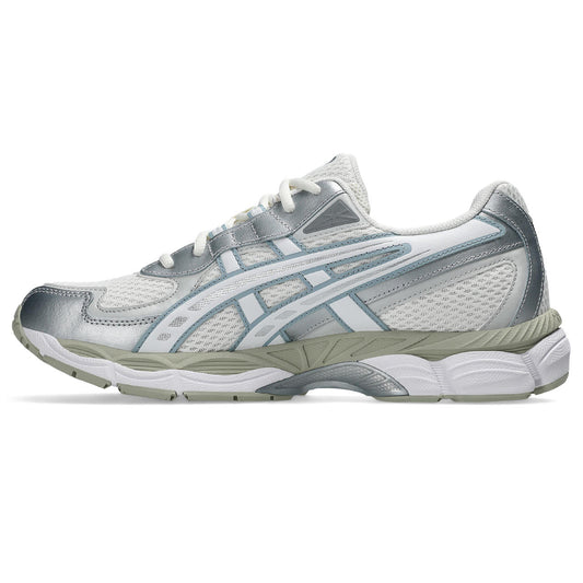 Asics Gel-Kayano 14 – White/Silver/Light Blue/Olive Sneaker