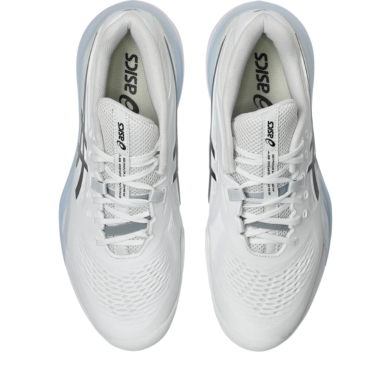 Asics Gel-Resolution – White/Black/Light Blue Tennis Sneaker