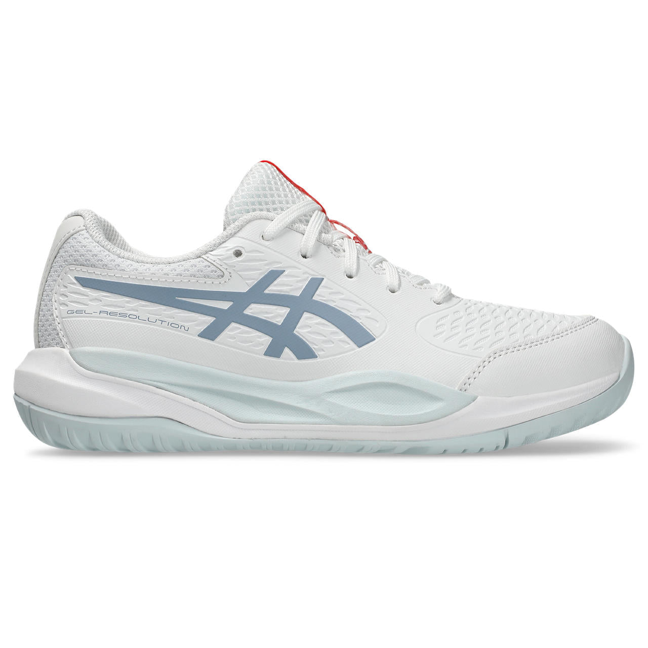 Asics Gel-Resolution – White/Dusty Blue Tennis Sneaker