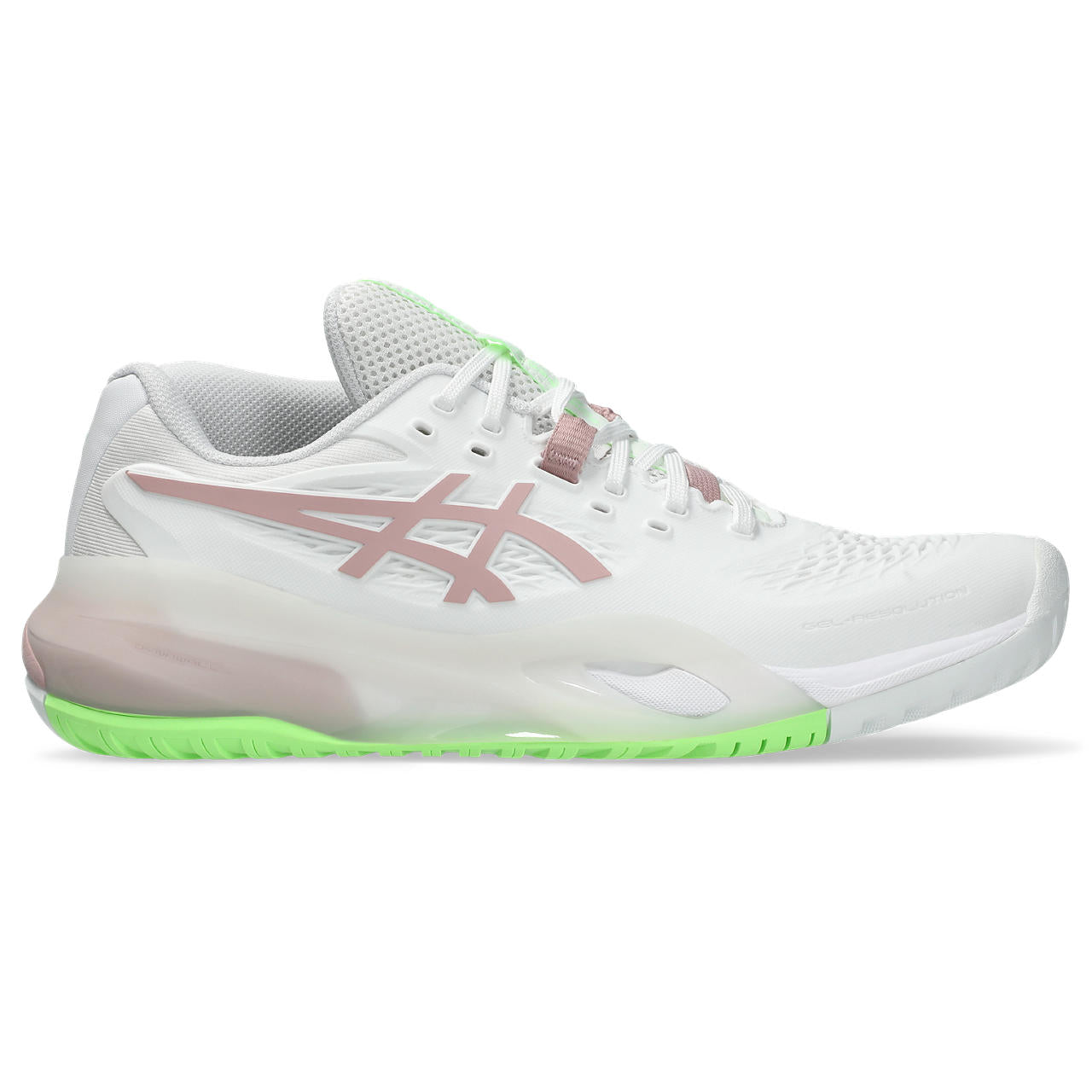 Asics Gel-Resolution – White/Dusty Pink Tennis Sneaker