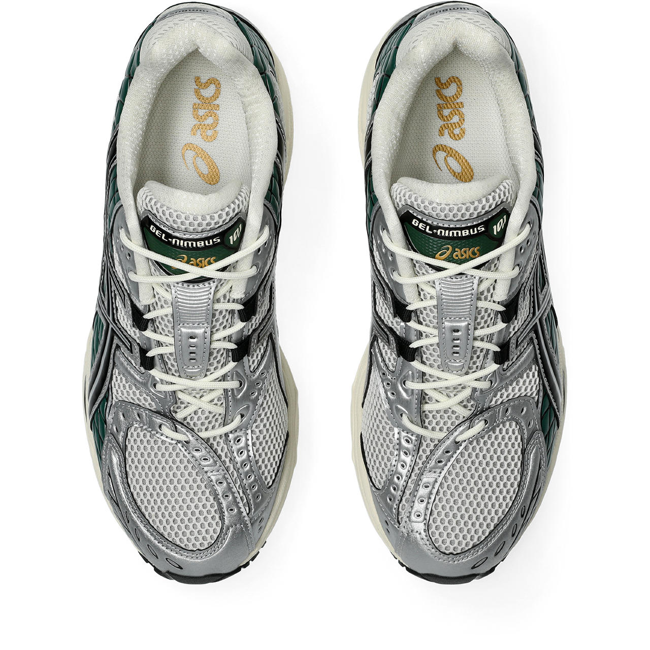 Asics Gel-1130 Silver / Dark Green / Cream