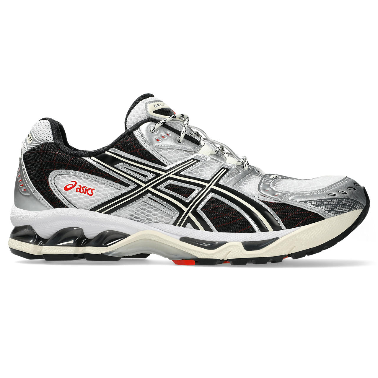 Asics Gel-Kayano 14 Silver / White / Black / Red