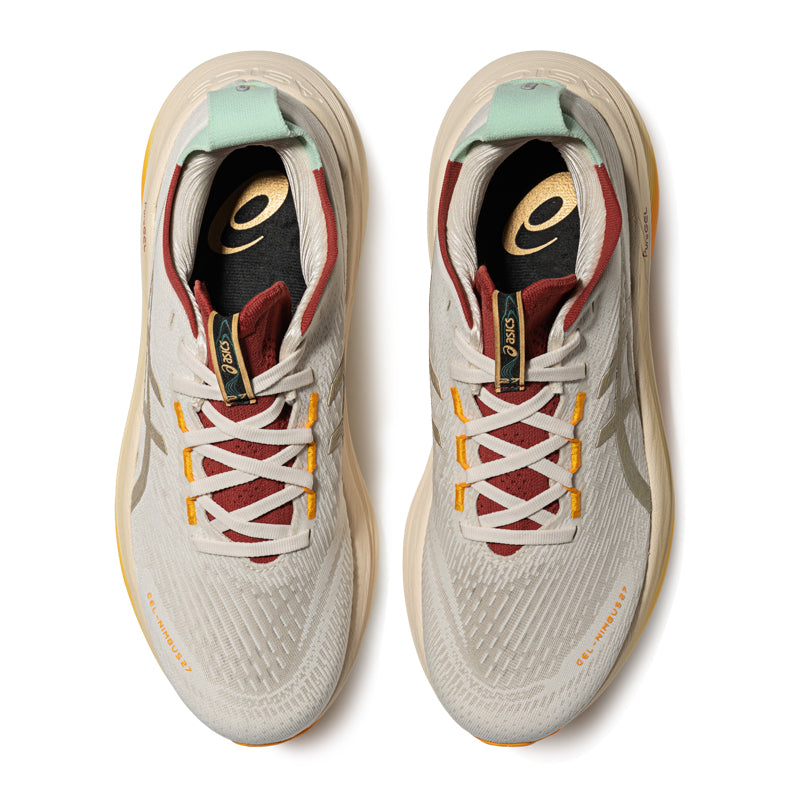 Asics Gel-Nimbus Off-White / Gold / Red / Orange