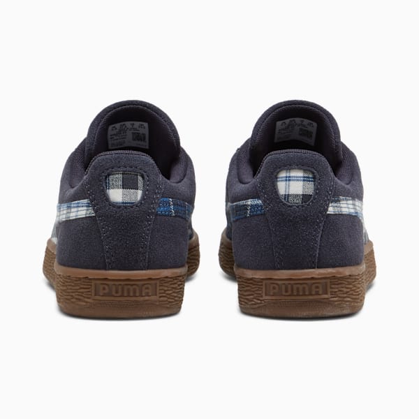 Puma Suede — Navy Blue / Plaid