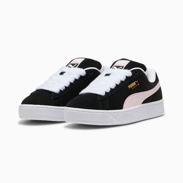 PUMA Suede XL Black-Pastel Pink-Gold