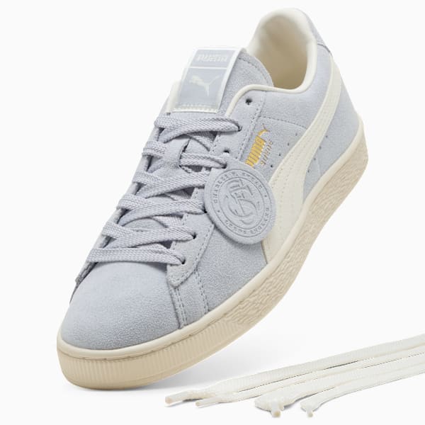 PUMA Suede Classic Light Baby Blue-Off-White-Gold