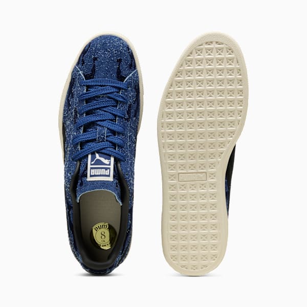 PUMA Suede Blue Camo‑Black‑Vintage Off‑White