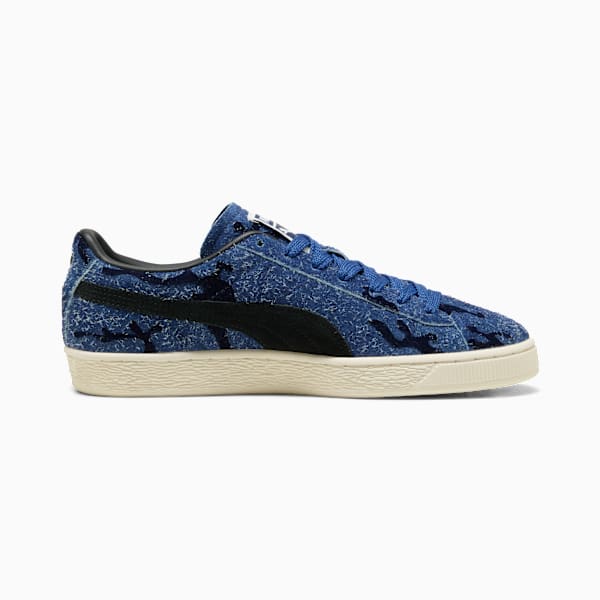 PUMA Suede Blue Camo‑Black‑Vintage Off‑White