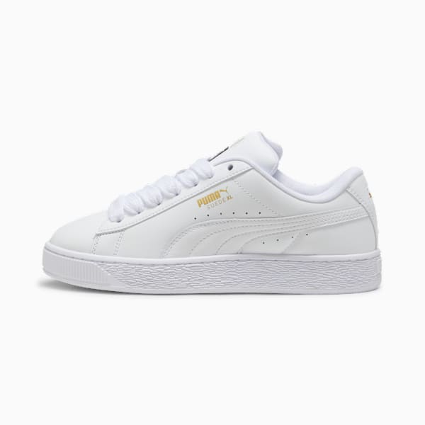 PUMA Suede XL Triple White Leather-Gold