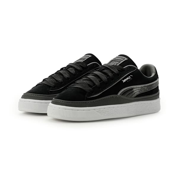 PUMA Suede x JAWICZ Black-Silver Glitter-White