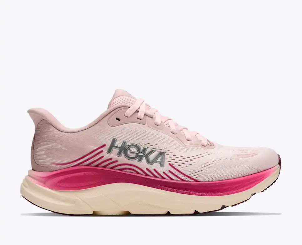 Hoka Bondi 8 — Light Pink / Magenta / Cream