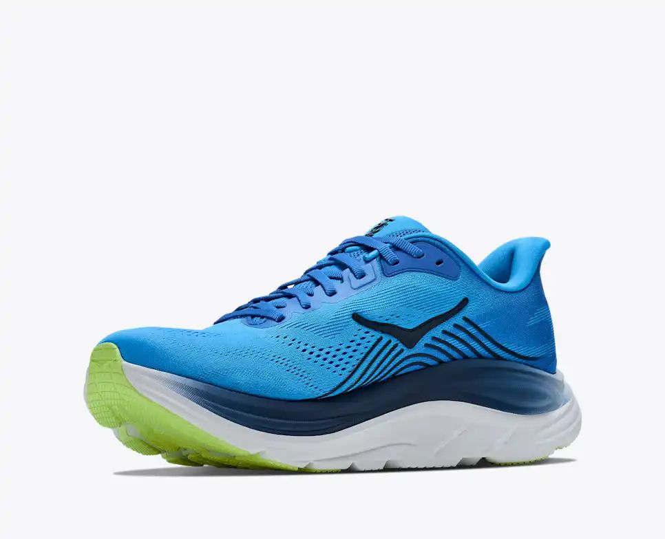 Hoka Bondi 8 — Bright Blue / Lime Green