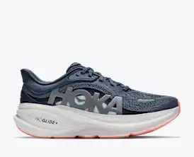 Hoka Pro Glide+ — Navy / Light Blue / Coral