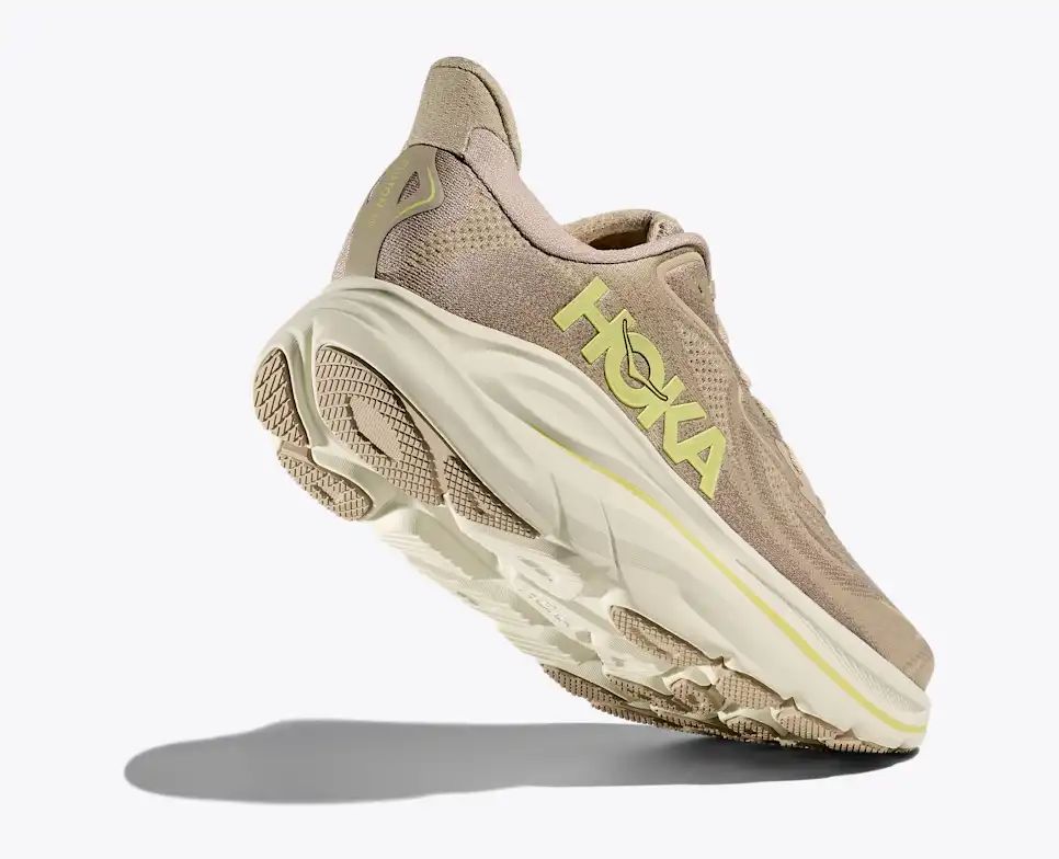 Hoka Clifton 10 — Beige / Light Green