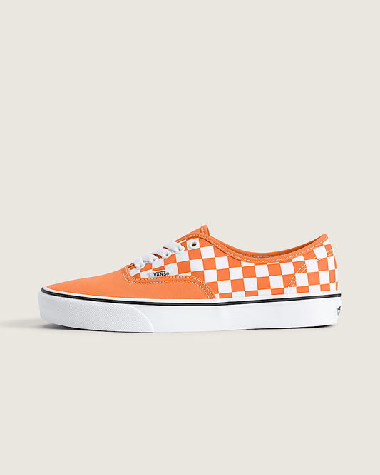 Vans Authentic Orange-White Checkerboard
