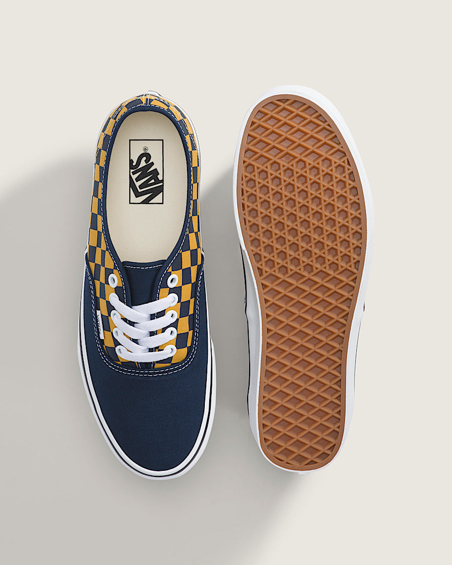 Vans Authentic Navy-Yellow Checkerboard