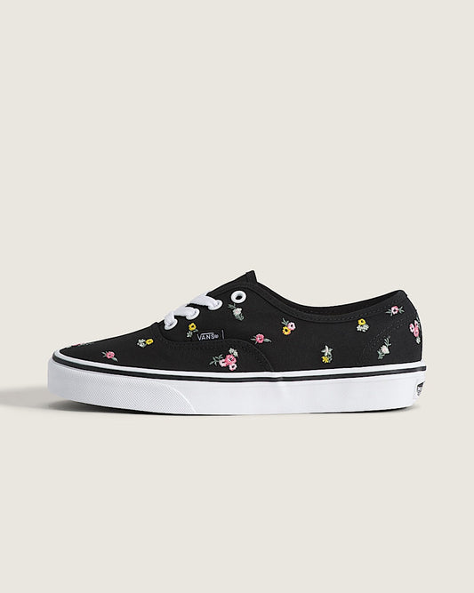 Vans Authentic Black Embroidered Tiny Floral