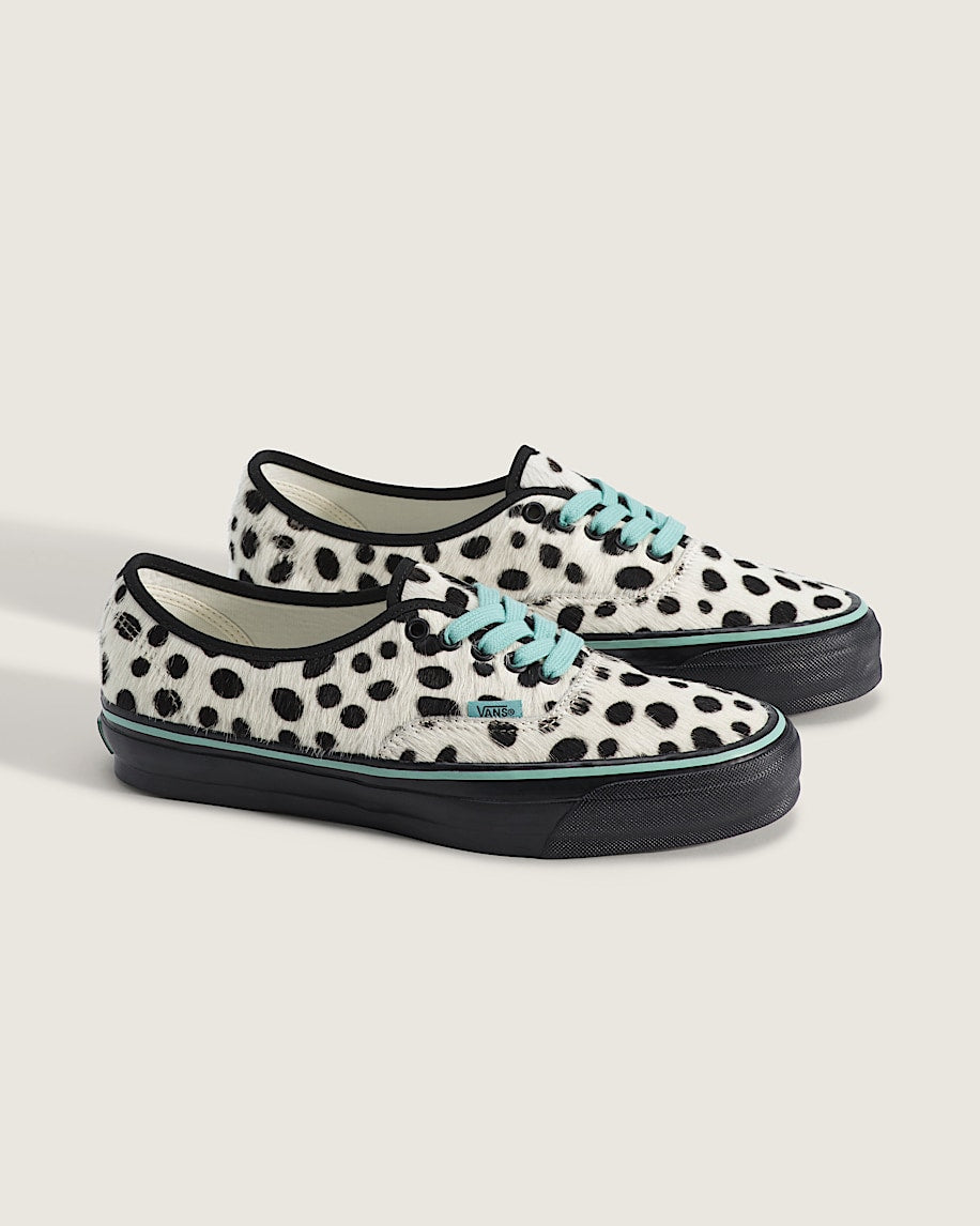 Vans Authentic White Black Dalmatian Pony Hair