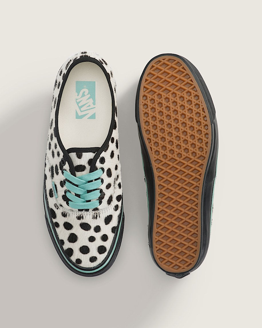 Vans Authentic White Black Dalmatian Pony Hair