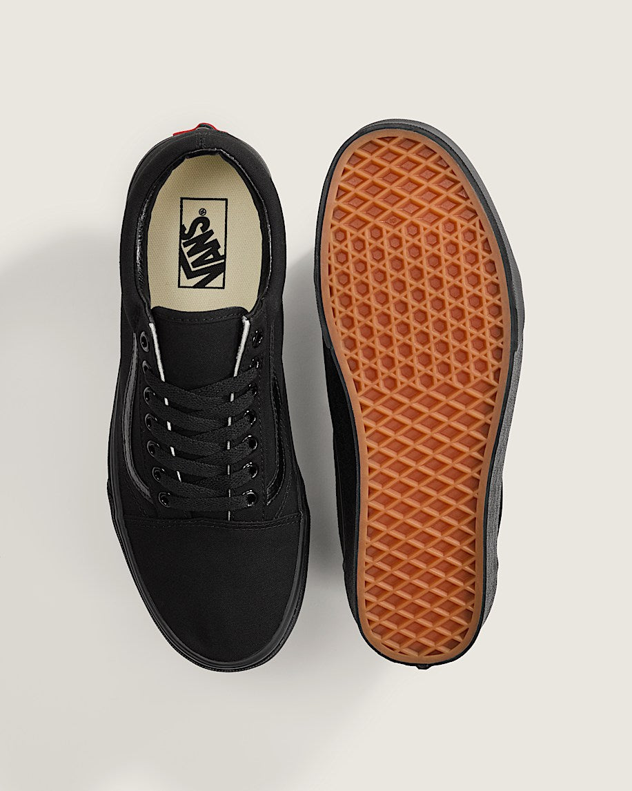 Vans Old Skool Full Black Snake Print Side Stripe