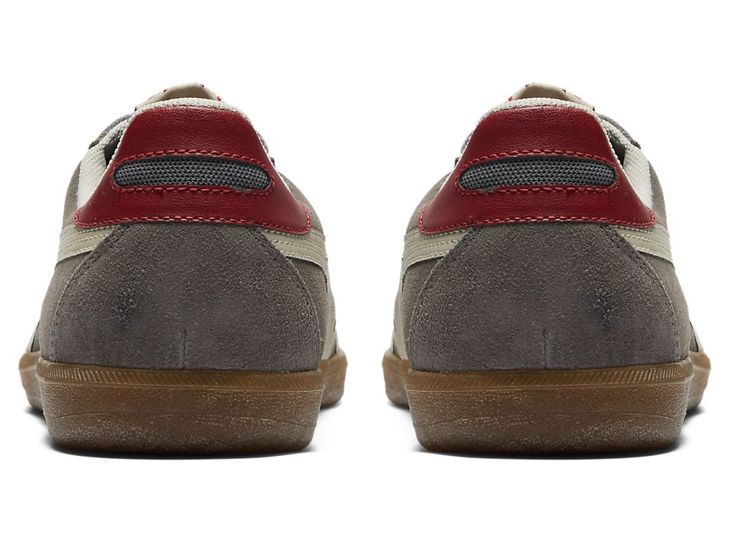 Onitsuka Tiger Tokuten Unisex Sneakers – Dark Grey / Cream / Red