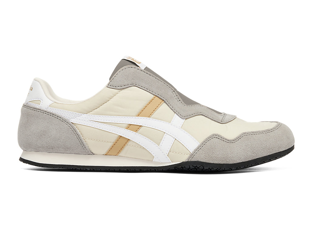 Onitsuka Tiger Serrano Slip-On Unisex Sneakers – Beige / Grey / White