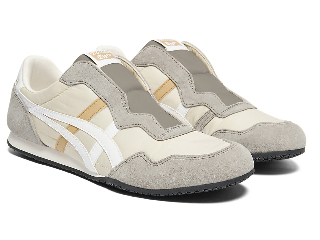 Onitsuka Tiger Serrano Slip-On Unisex Sneakers – Beige / Grey / White